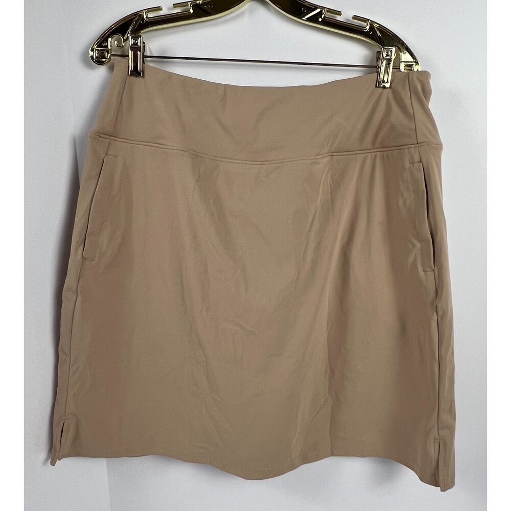 NWT G GRADUAL Women’s Golf Skort Size XL Tan Khaki Athletic Tennis Skirt